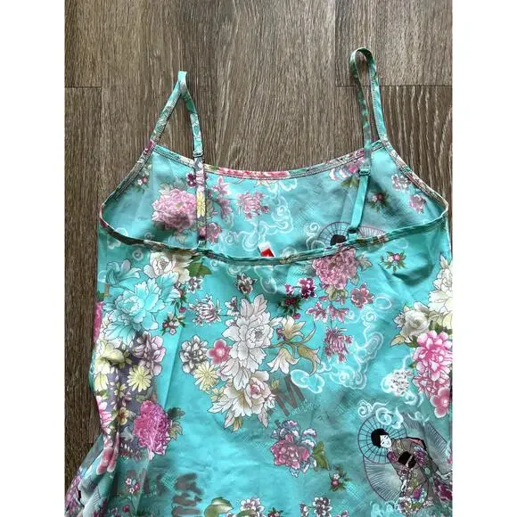 2005 Aqua Floral Slip Inspired by Phoebe Halliwell on Charmed - Picture 7 of 8